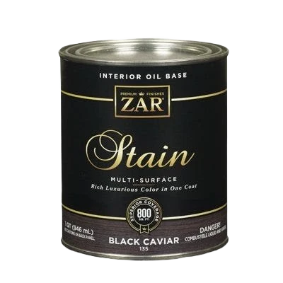 Sophisticated ZAR® Interior Oil Base Multi-Surface Black Caviar Wood Stain 1 Quart Authentic