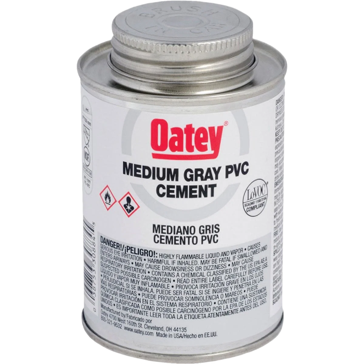 Clean Oatey 4 Oz. 40 F to 90 F Gray PVC Cement Elite