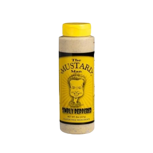 Innovative Mustard Man Simply Peppered Mustard High-End