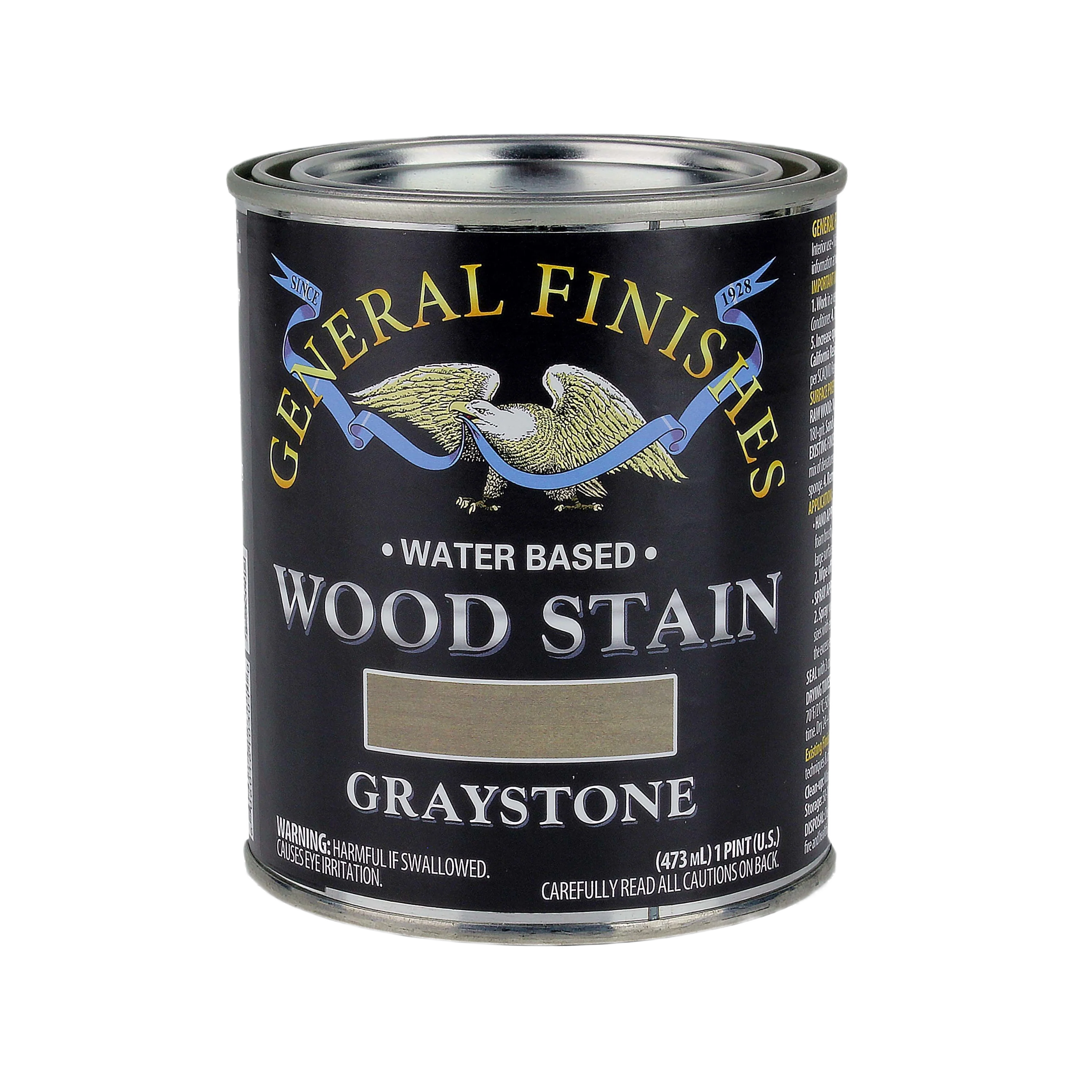Exclusive General Finishes Graystone Water Based Wood Stain Pint Superior
