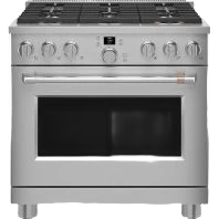 Responsible CAFÉ™ 36 Smart All-Gas Commercial-Style Range with 6 Burners Natural Gas Powerful