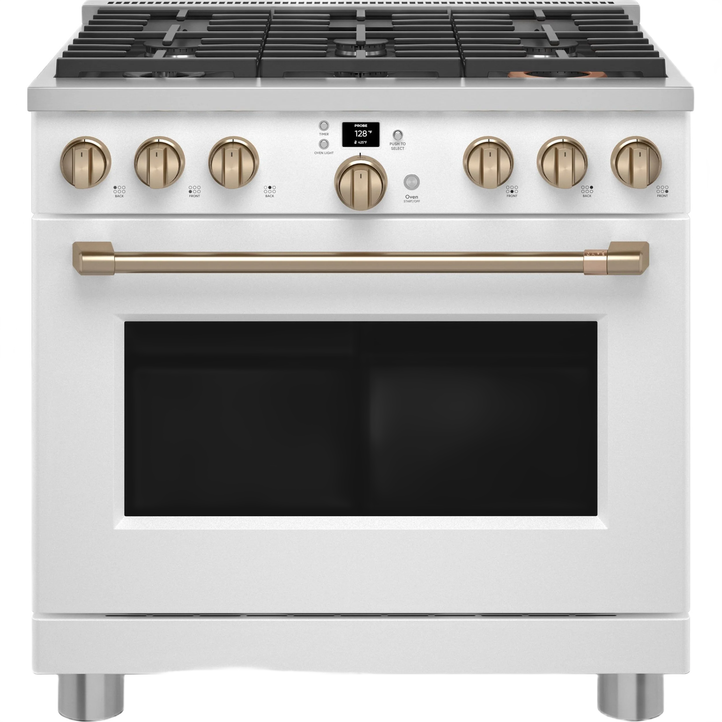 Easy-to-Use CAFÉ™ 36 Smart All-Gas Commercial-Style Range with 6 Burners Natural Gas Trendy