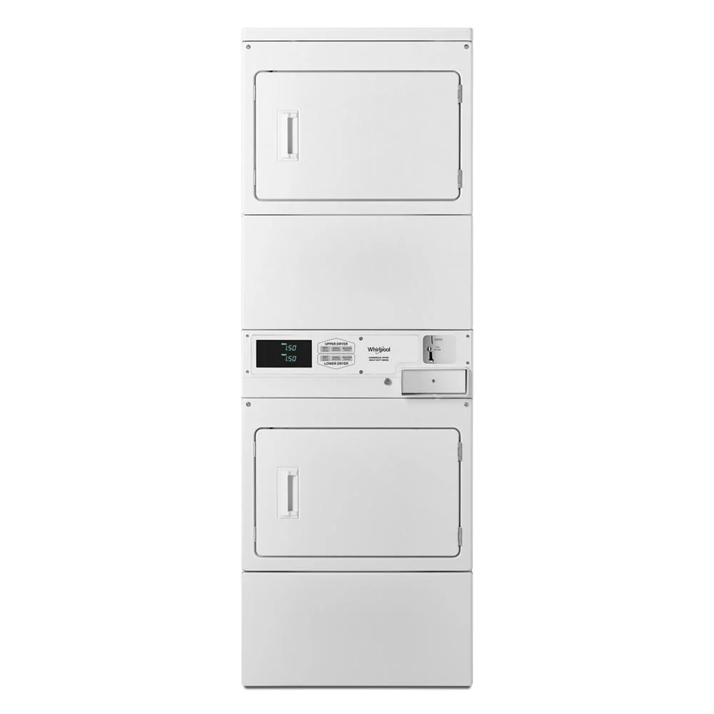 Sustainable Commercial Gas Stack Dryer with Factory-Installed Coin Drop and Coin Box Certified