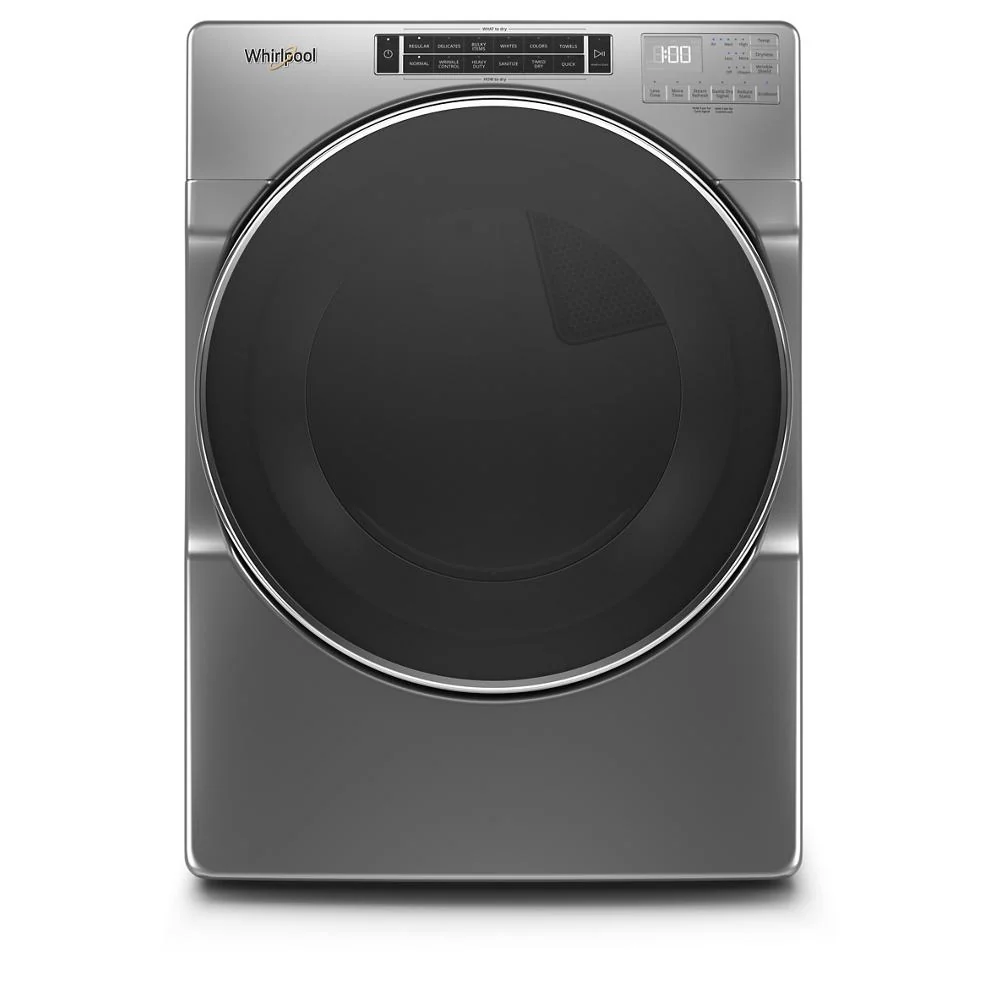 Sophisticated 7.4 cu. ft. Front Load Gas Dryer with Steam Cycles Detailed