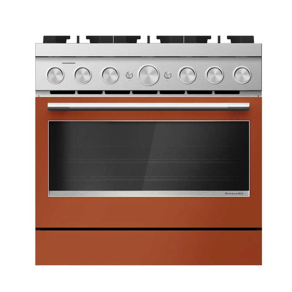 Smart 36-Inch 6 Burner Commercial-Style Dual Fuel Range with No Preheat Air Fry Mode Convenient