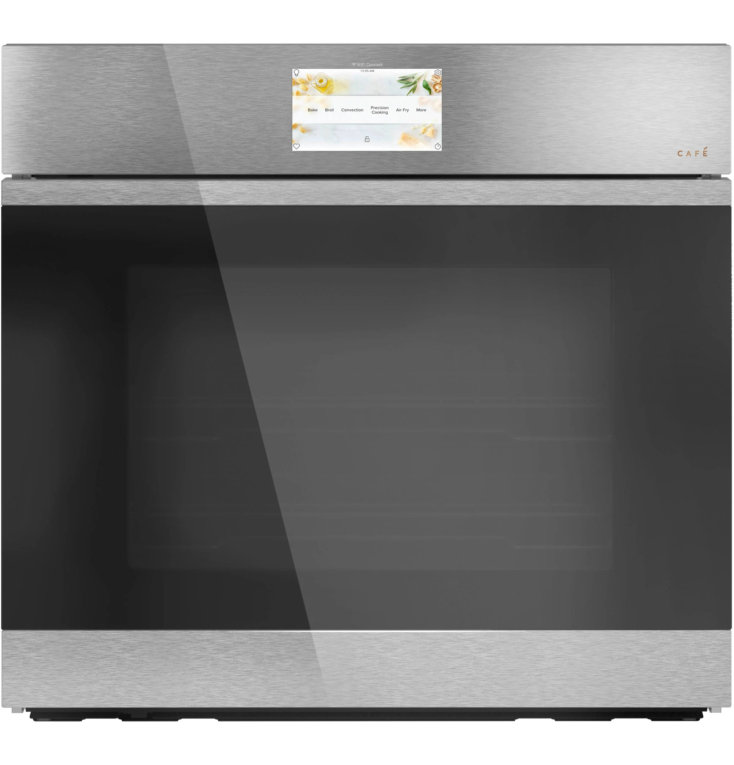 Refined CAFÉ™ 30 Smart Built-In Convection Single Wall Oven in Platinum Glass High-Quality