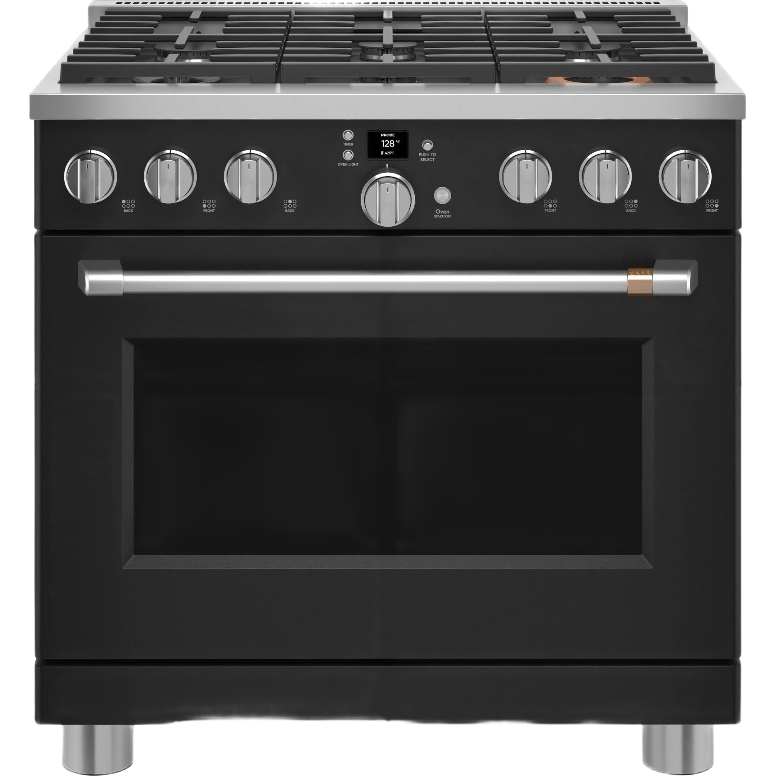 Selected CAFÉ™ 36 Smart All-Gas Commercial-Style Range with 6 Burners Natural Gas Fine