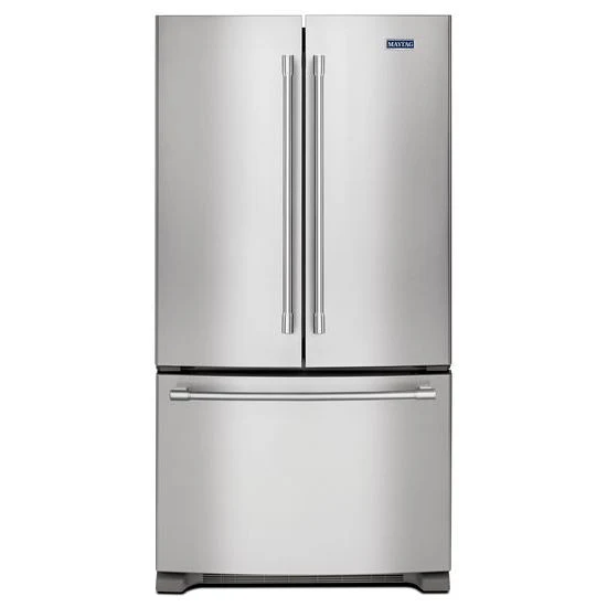 Clean 36- Inch Wide Counter Depth French Door Refrigerator – 20 Cu. Ft. Soft