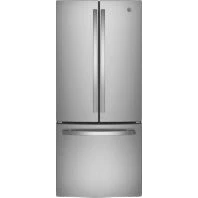 Solid GE® ENERGY STAR® 20.8 Cu. Ft. French-Door Refrigerator Contemporary