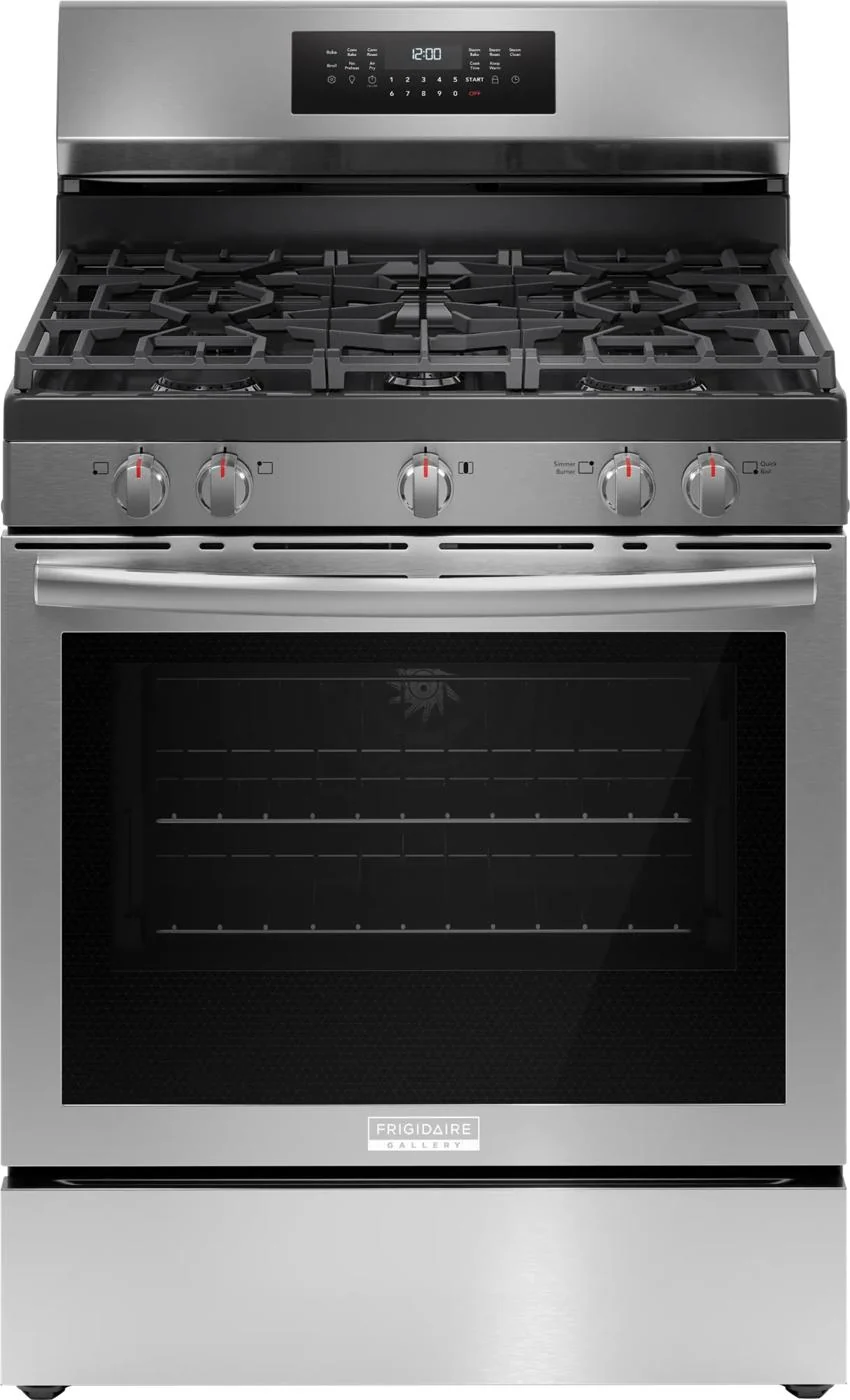 Comfortable 30 Rear Control Gas Range with Air Fry Elegant