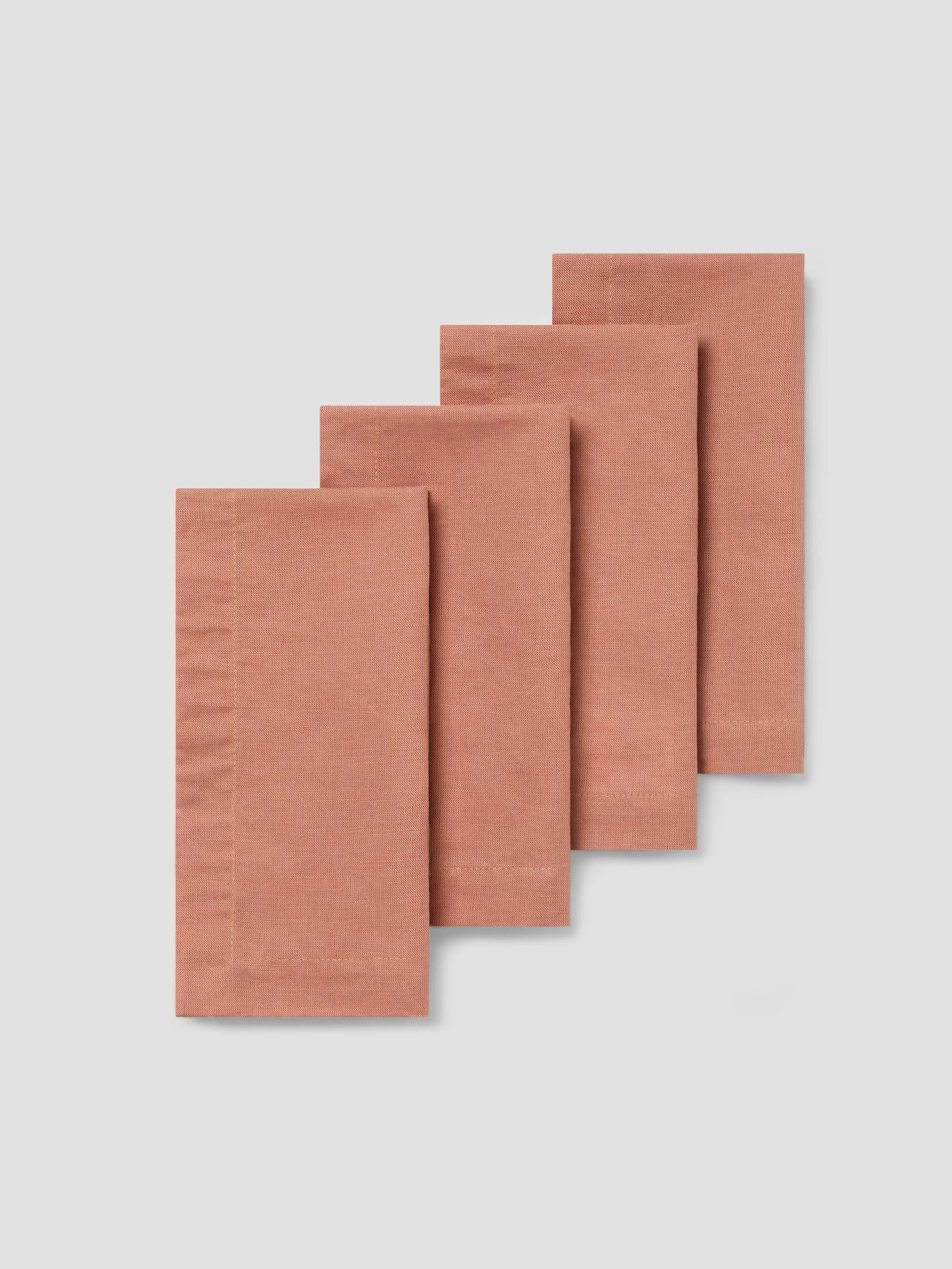 Artisan Warm Clay Linen Blend Napkins Set of 4 Efficient