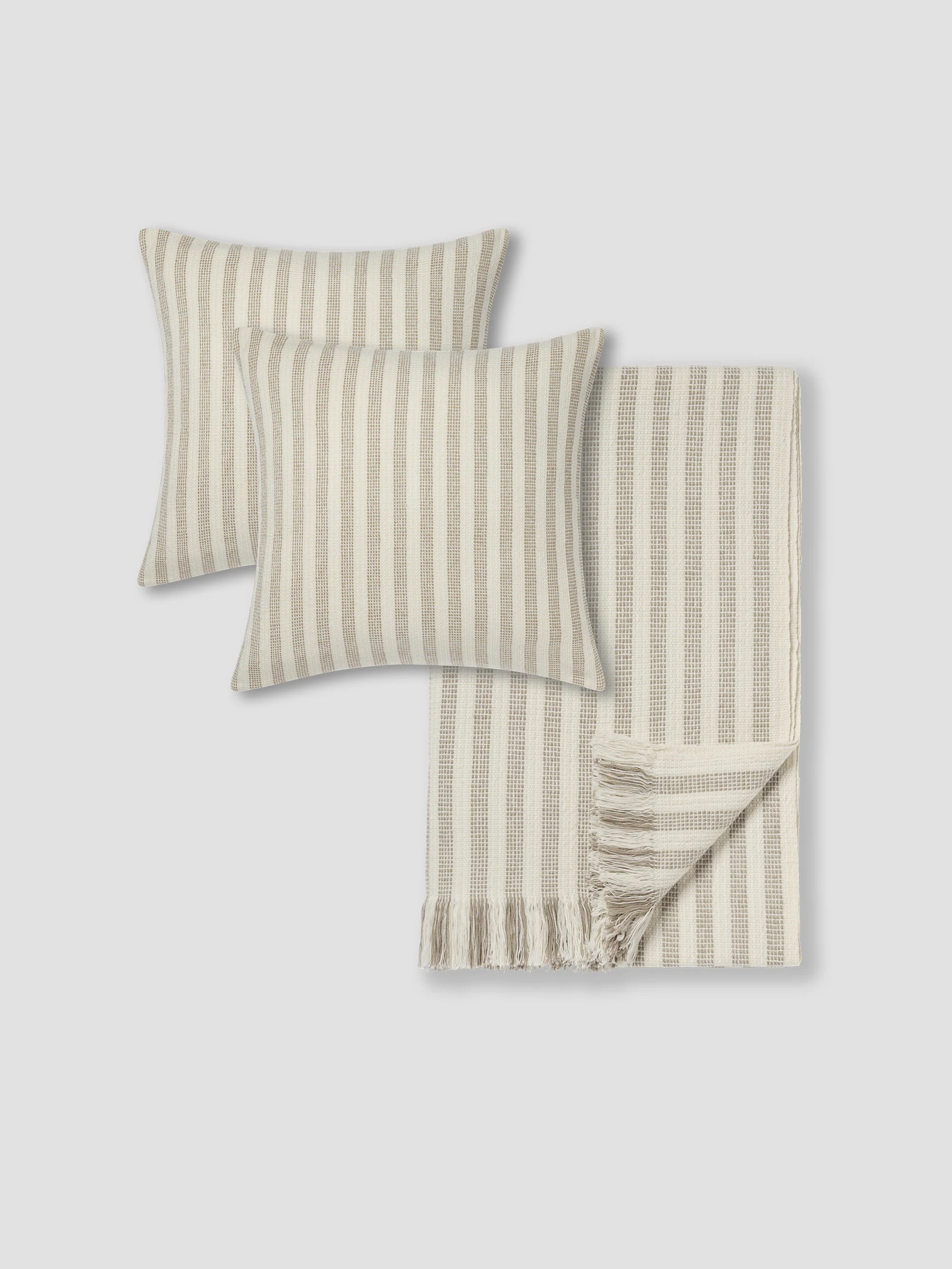 Authentic Oatmeal Stripe Home Bundle Flexible