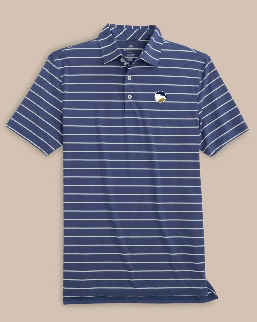 Solid Georgia Southern brrr°®-eeze Desmond Stripe Polo Trusted
