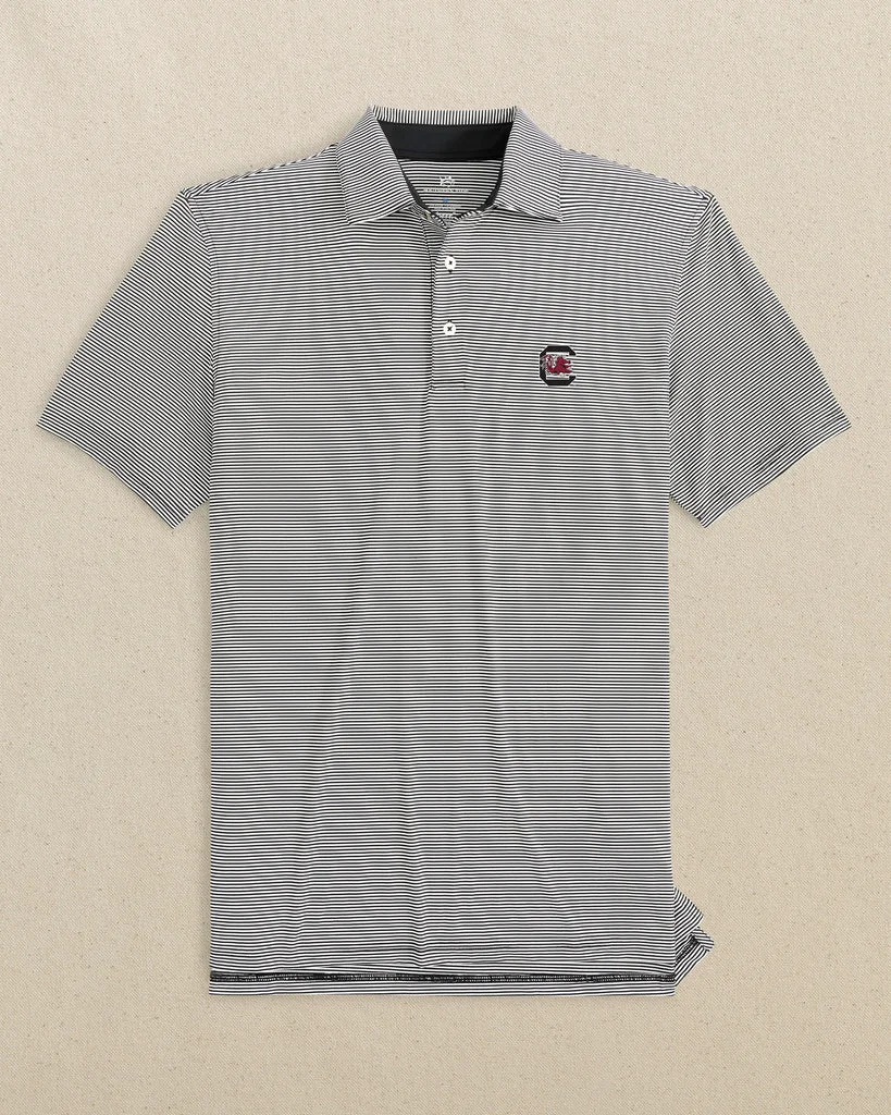 Classic USC Gamecocks brrr°®-eeze Meadowbrook Stripe Polo World-Class