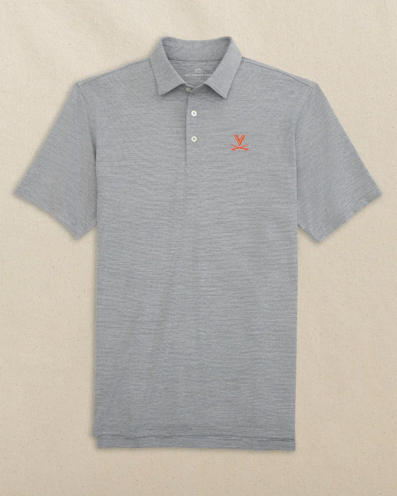 Clean UVA Cavaliers Driver Spacedye Polo Elite