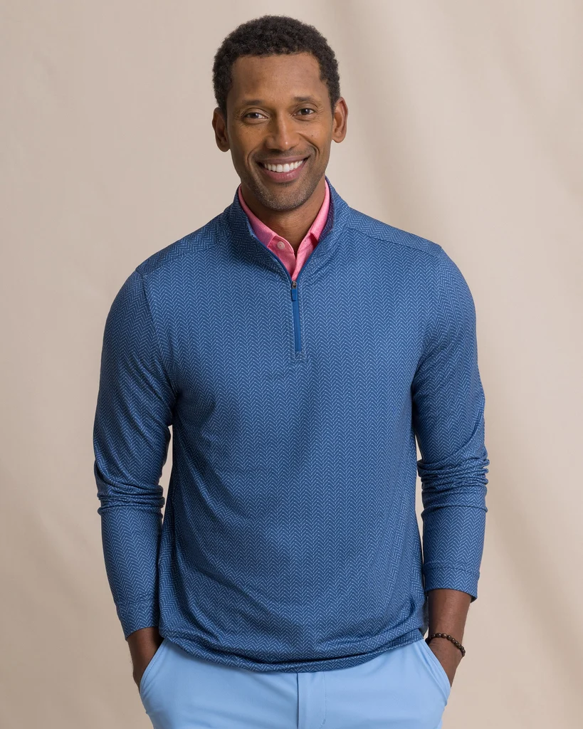Lightweight Cruiser Raise The Par Printed Quarter Zip Original Design