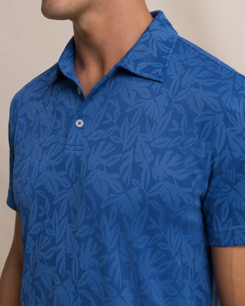 Secure Island Fronds Jacquard Polo Exceptional