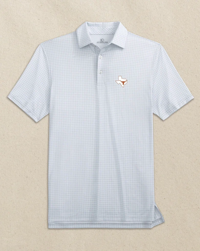 Specialty Texas Longhorns State Driver Dunes Edge Plaid Polo Powerful
