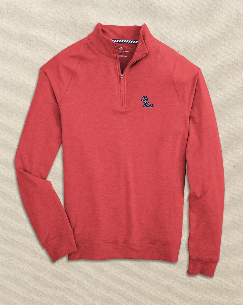 World-Class Ole Miss Rebels Stacked Cruiser Quarter Zip Smart
