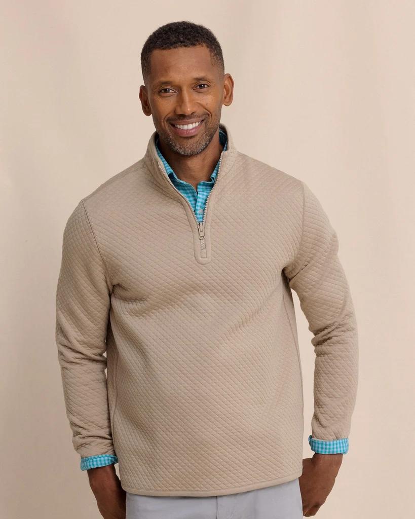 Environmentally Friendly Oak Island Reversible Quarter Zip Verified