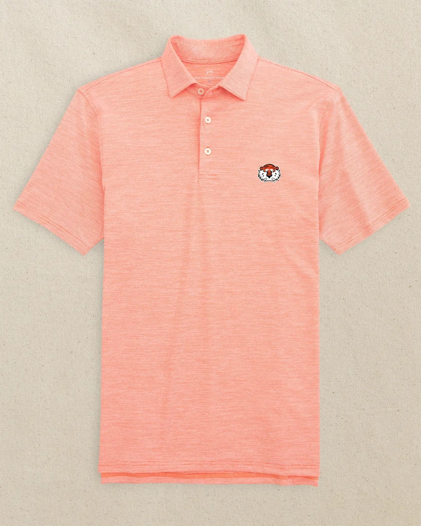 Reusable Auburn Tiger Head Spacedye Polo Trusted