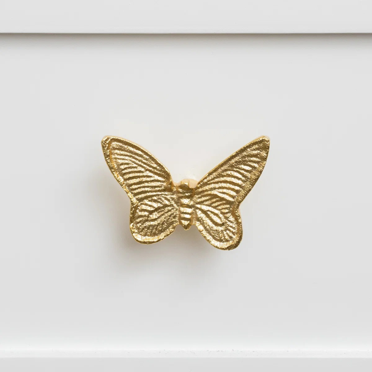 Carefully Designed Gold Butterfly Drawer Knob Detailed