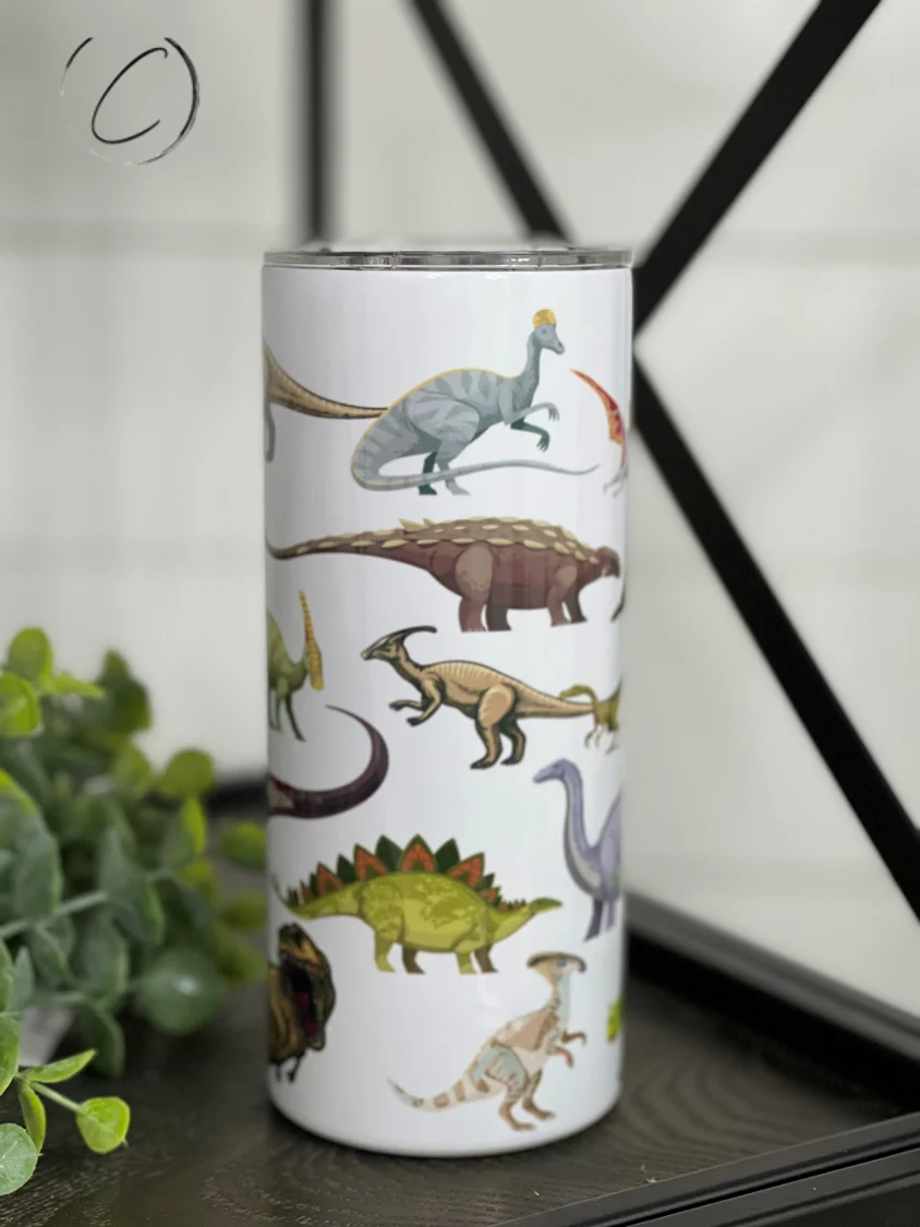Advanced Dino Print Tumbler Eco-Friendly