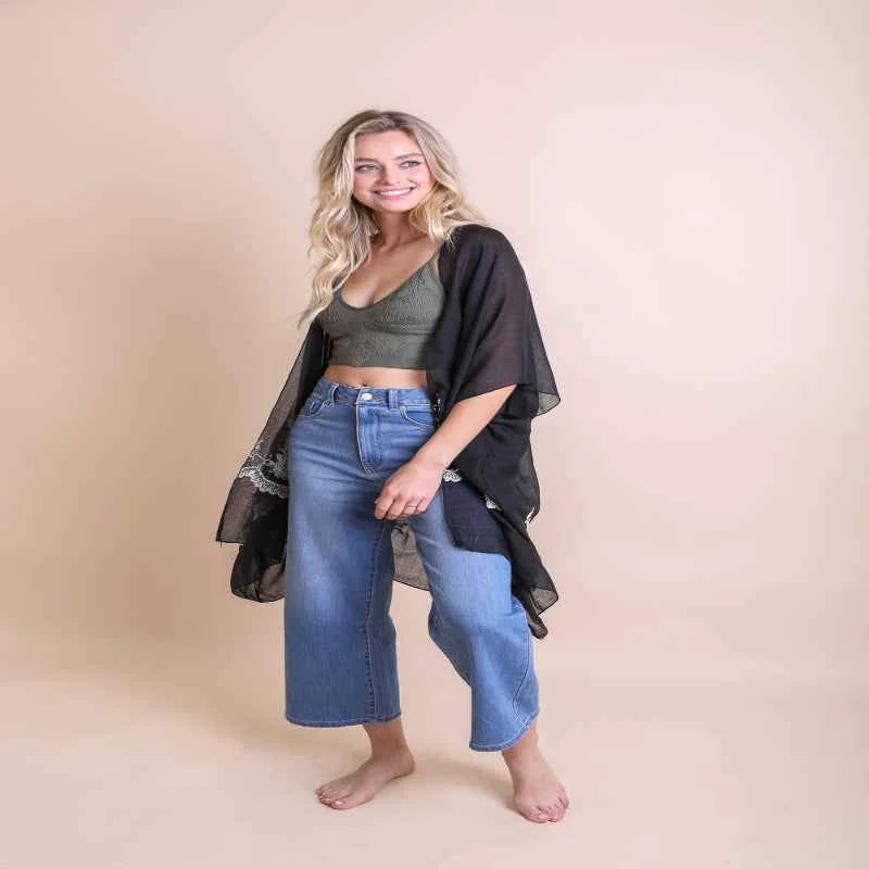 Next-Generation Breezy Floral Kimono Traditional