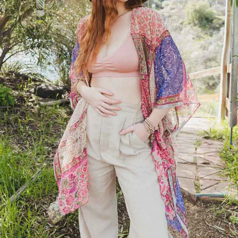 Efficient Bohemian Velvet Kimono Flexible