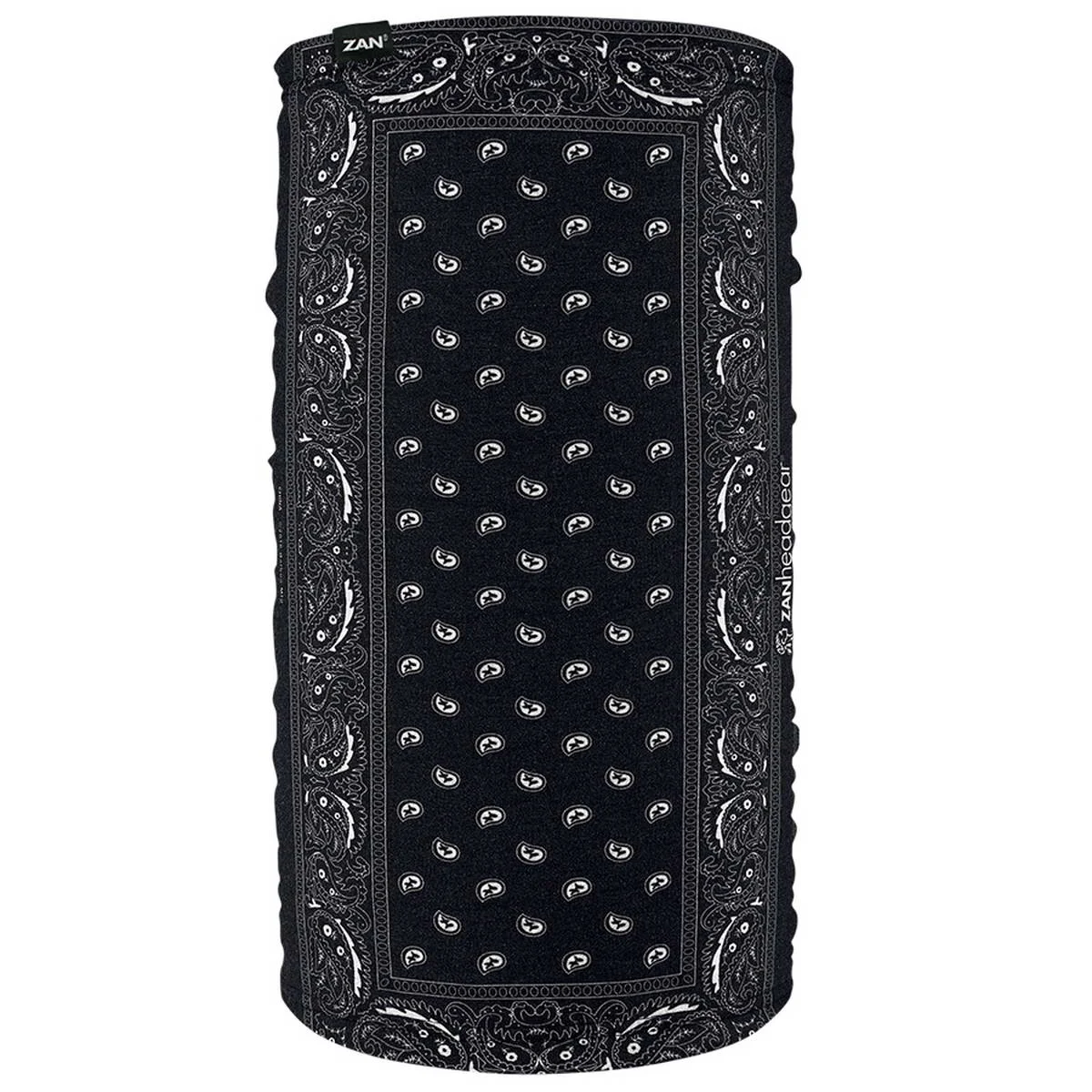 Soft ZanHeadgear TF101 Motley Tube Fleece Lined Black Paisley Expertly Made