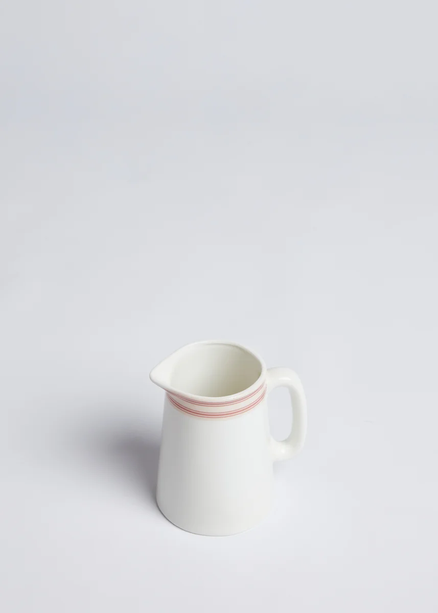 Sophisticated Foxford Pink Stripe Half Pint Jug Relaxed