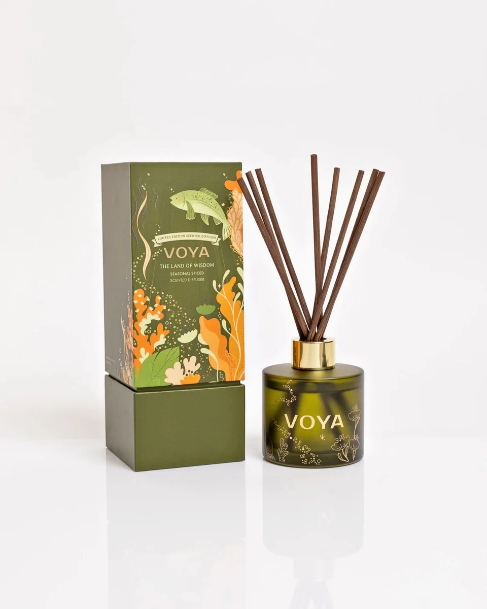 Lightweight VOYA The Land of Wisdom- Orange Cinnamon Diffuser Minimalist