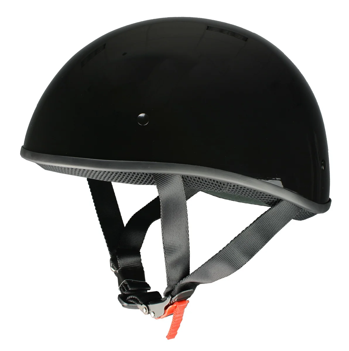 Relaxed Milwaukee Helmets Bare Bones Glossy Black Half Motorcycle Helmet DOT MPH9711DOT Quality