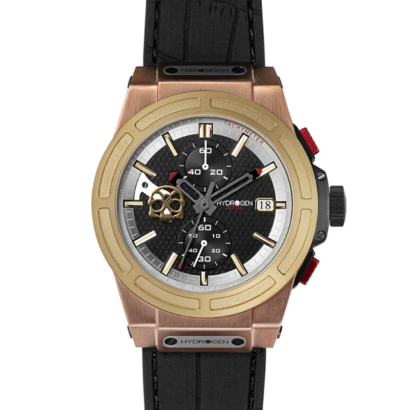 Crafted Hydrogen Otto Gold Chronograph – Experience Luxury and Precision Breathable