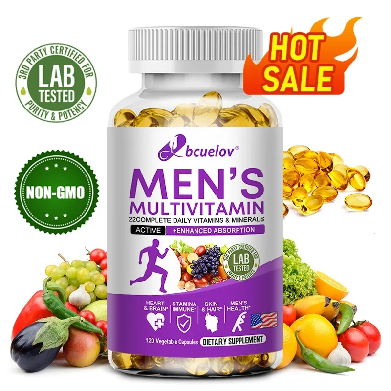 Dependable bcuelov Men’s Multivitamin 120ct – 60 Servings Green