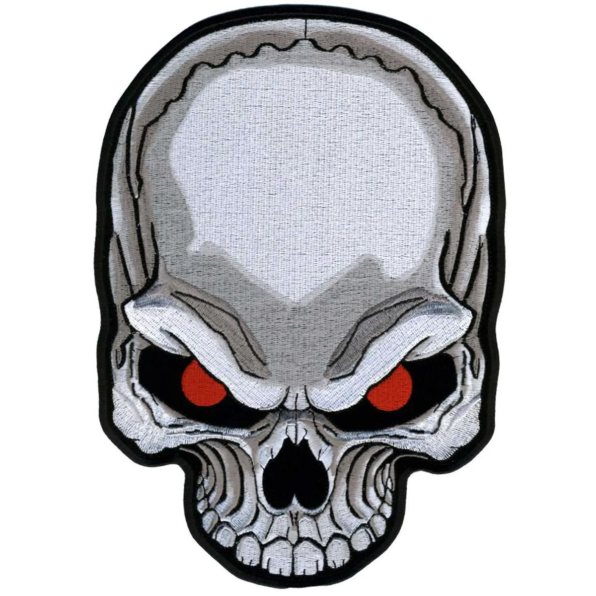 Secure Hot Leathers PPA6007 Red Eyes Skull 7 X 10 Patch Enhanced