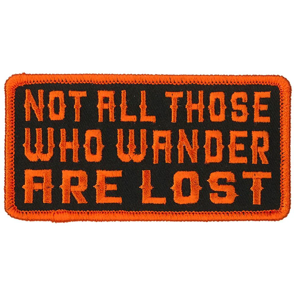 Contemporary Hot Leathers PPL9820 Wander Lost 4 x 2 Patch Carefully Designed