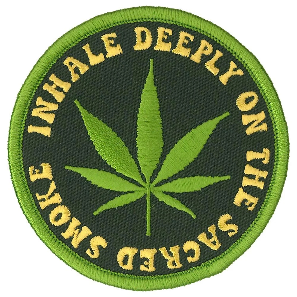 Enhanced Hot Leathers PPL9837 Inhale Deeply 3 x 3 Patch Secure