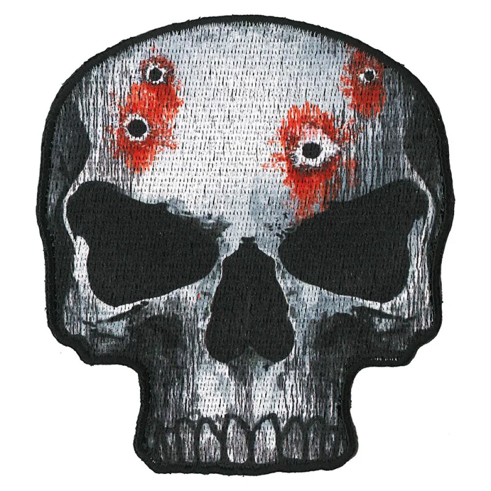 Responsible Hot Leathers PPQ1383 Jumbo Skull 4 Patch Relaxed