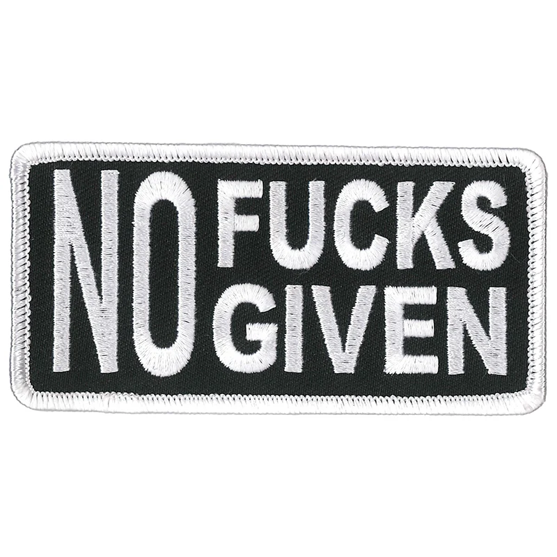 Effective Hot Leathers PPL9830 No Fucks Given 4 x 2 Patch Proven