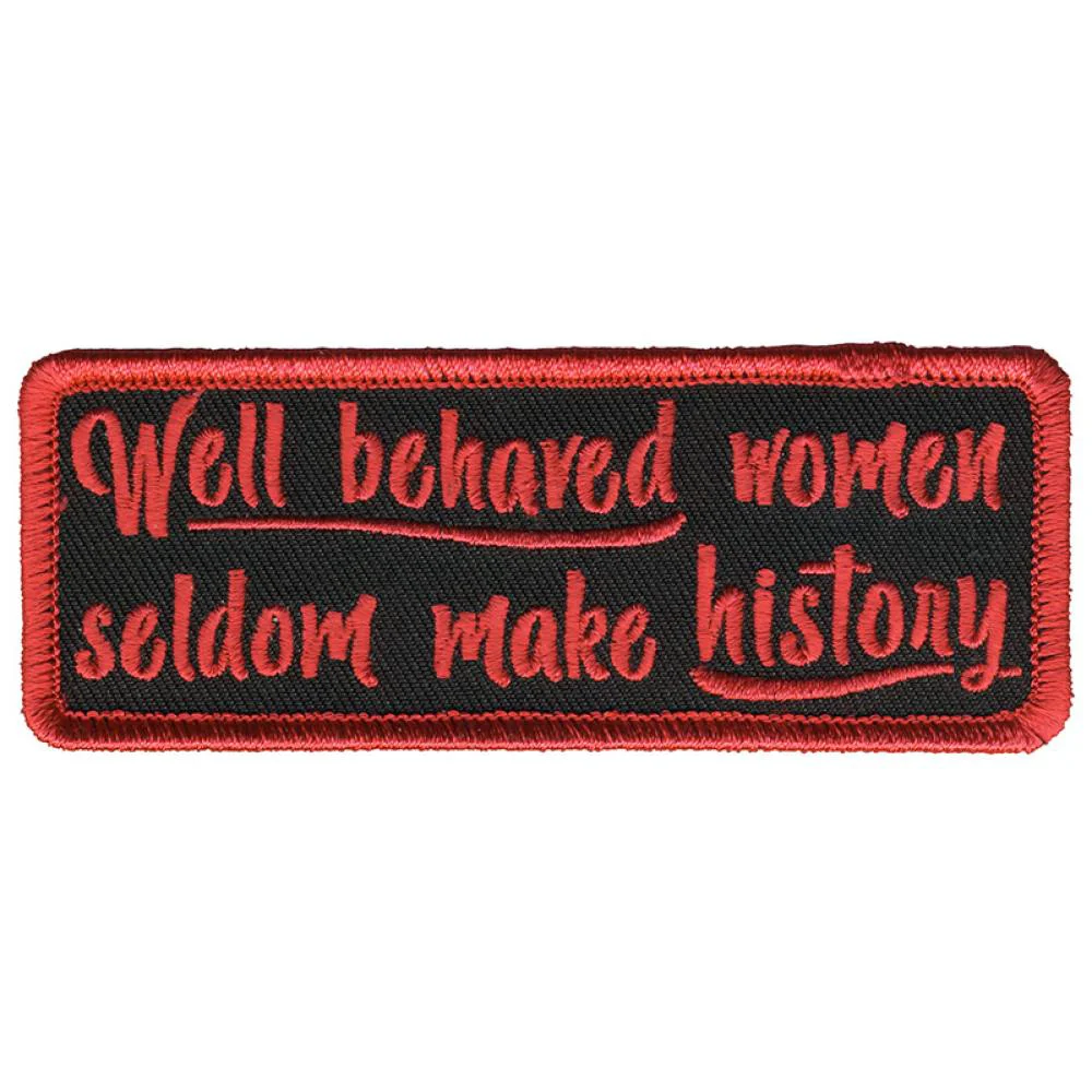 Sustainable Hot Leathers PPL9794 Well Behaved Women’s 4 x 2 Patch Carefully Designed