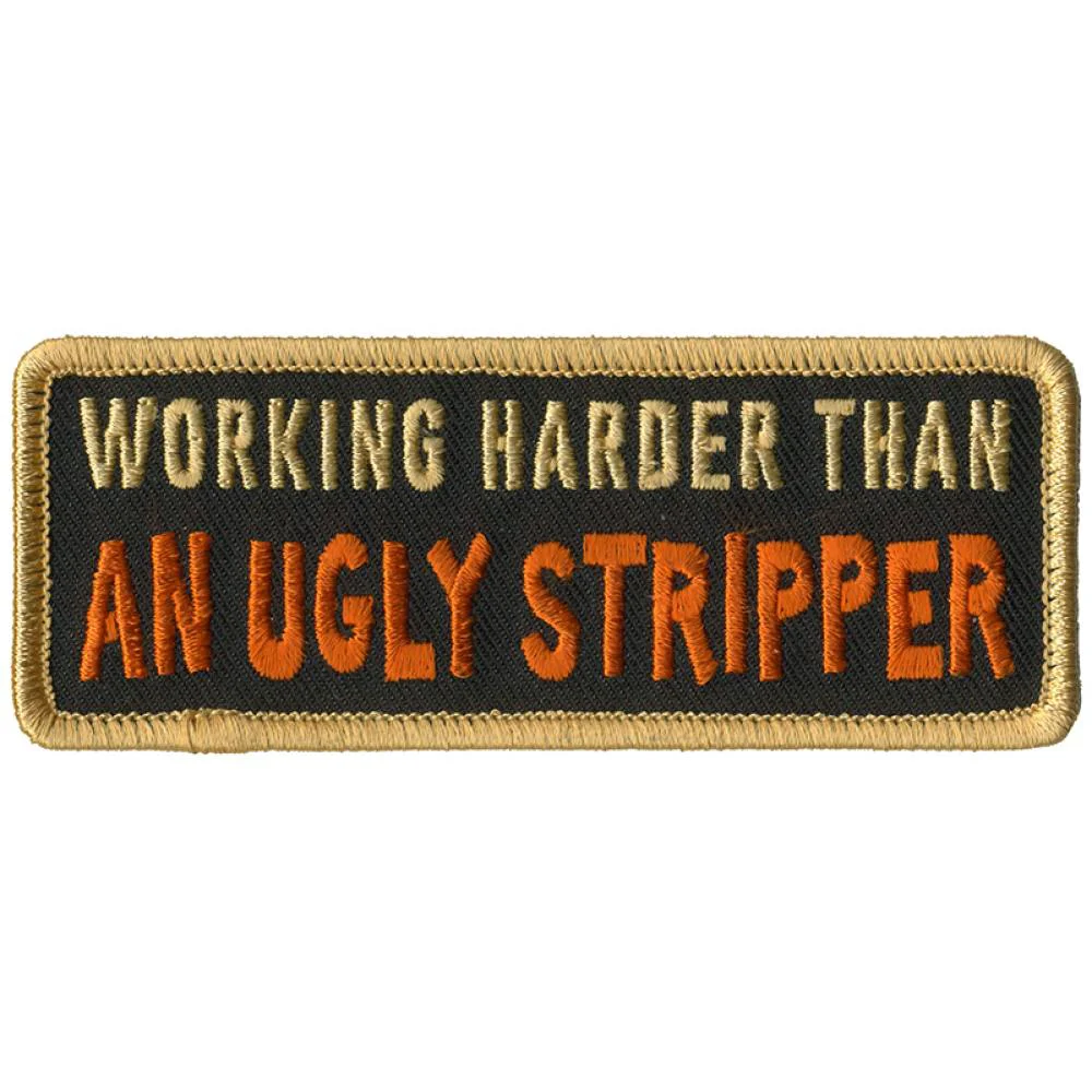 Secure Hot Leathers PPL9797 Ugly Stripper 4 x 2 Patch Enhanced