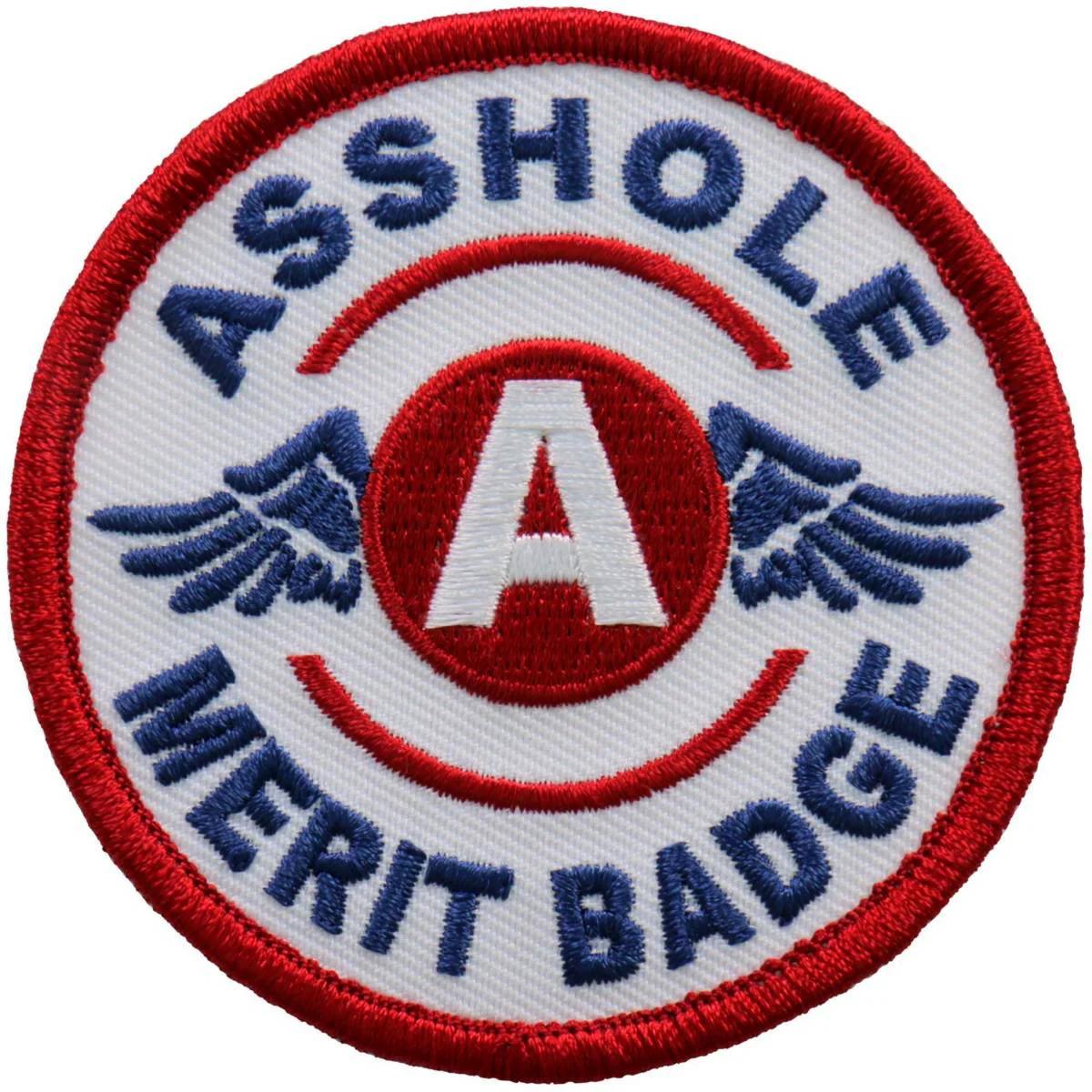 Next-Generation Hot Leathers PPA9960 3 Inch Asshole Merit Badge Patch Consistent