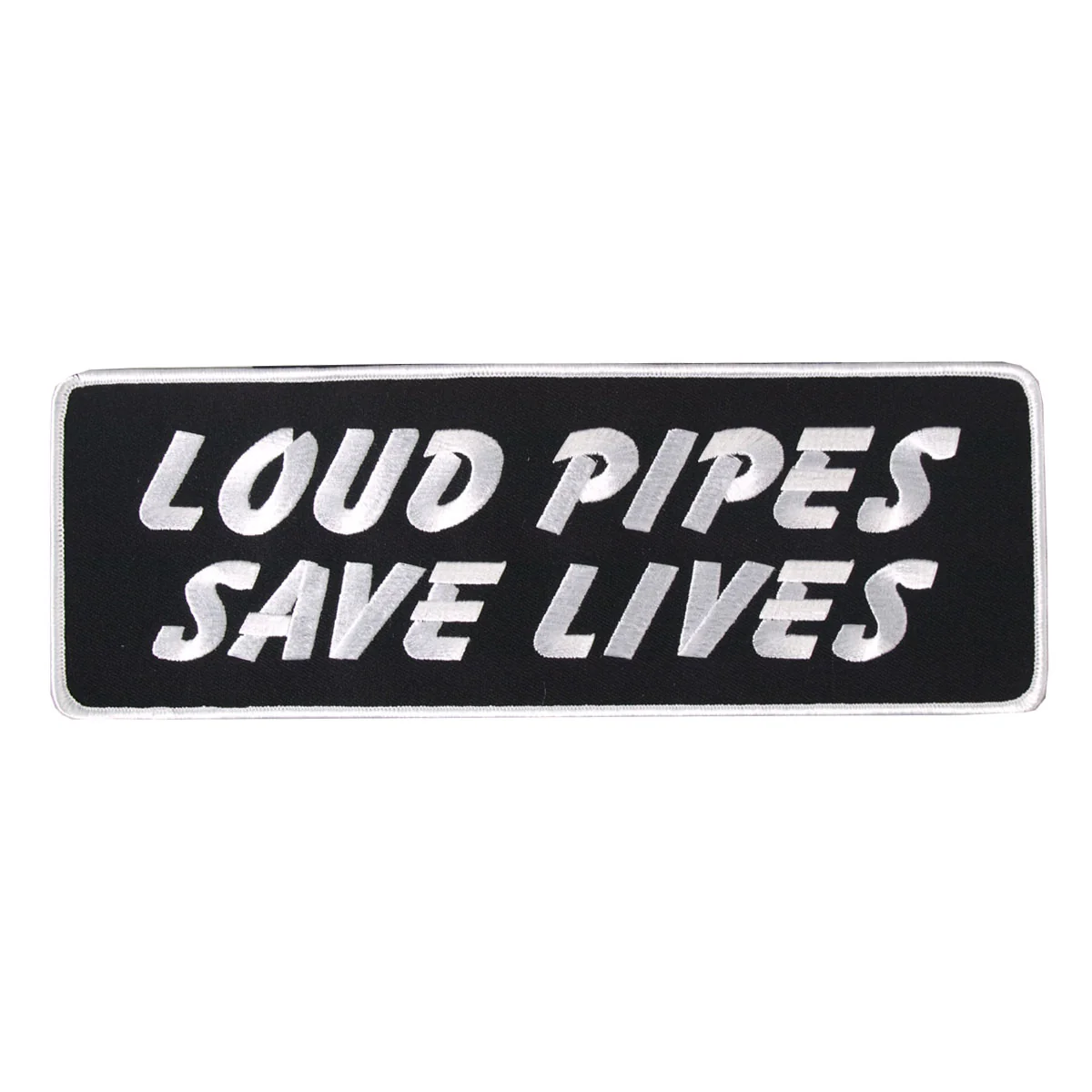 Classic Hot Leathers PPR1007 Loud Pipes Lower Back 10 x 4 Patch High-Grade