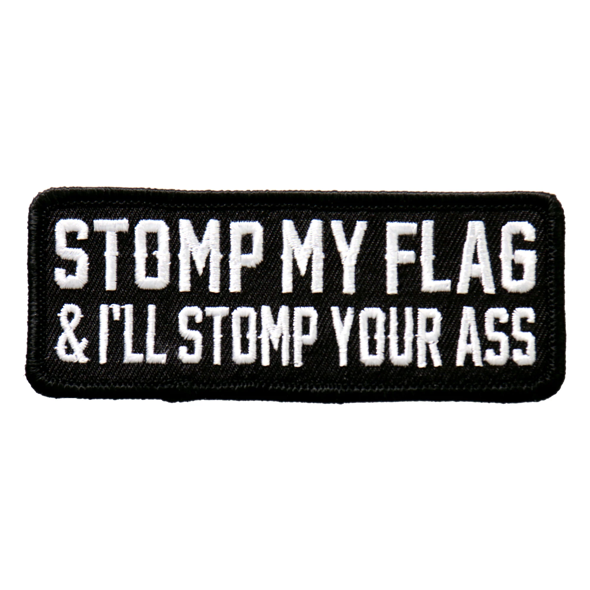 Innovative Hot Leathers PPL9495 Stomp My Flag 4 x1 Patch Functional