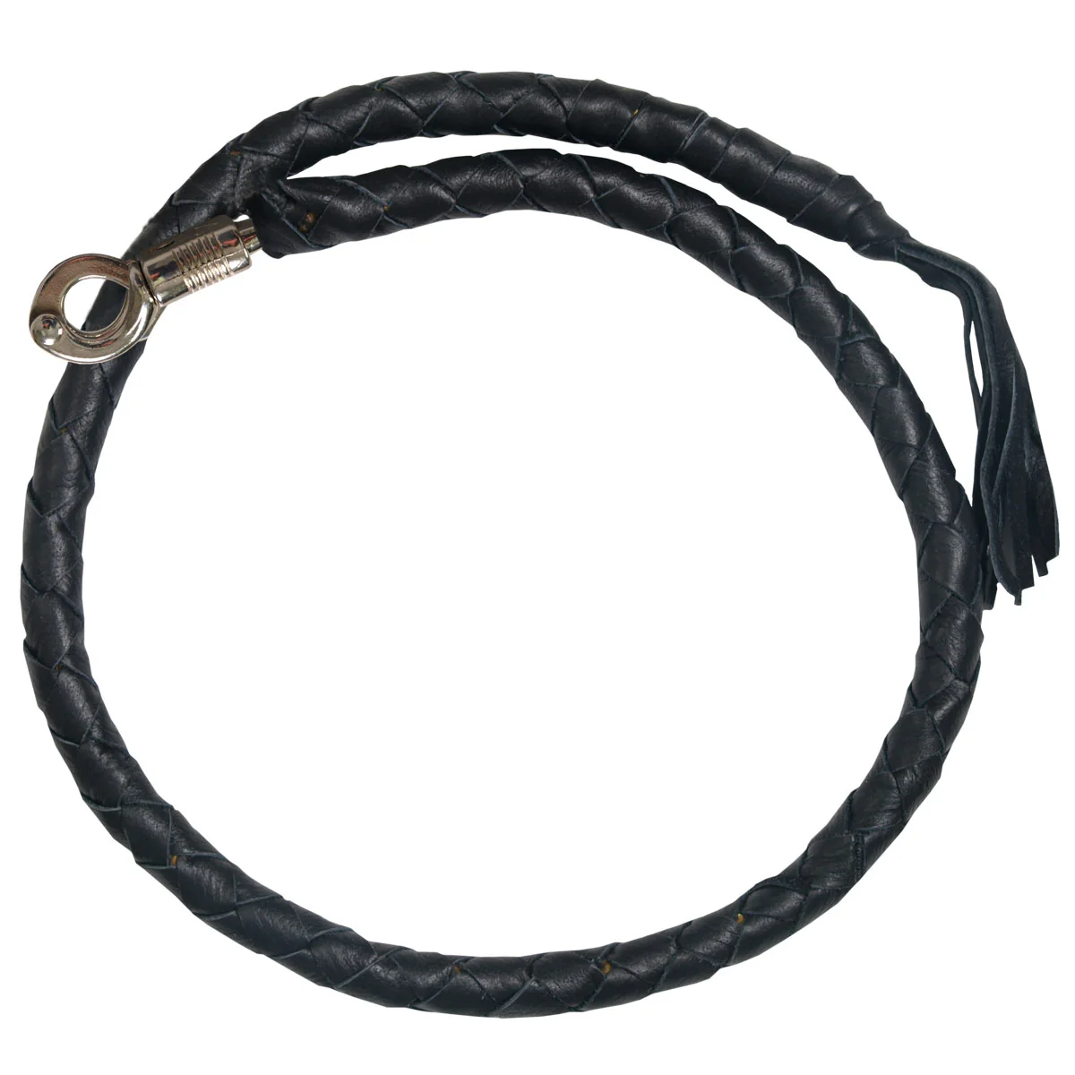 Secure Hot Leathers MWH1101 Get Back Black Leather Whip Superior