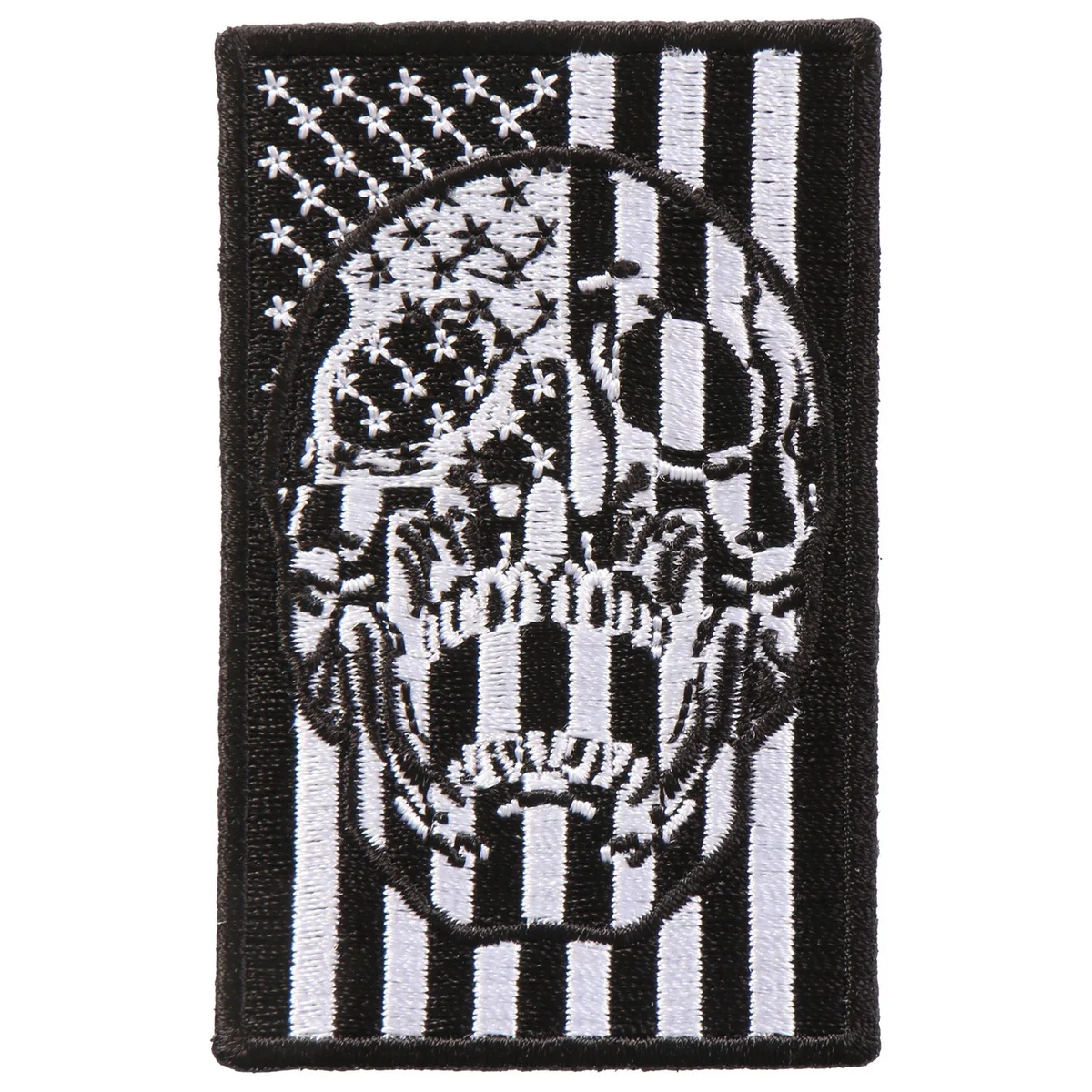 Comfortable Hot Leathers PPA9880 American Flag Skull 2 x3 Patch Solid