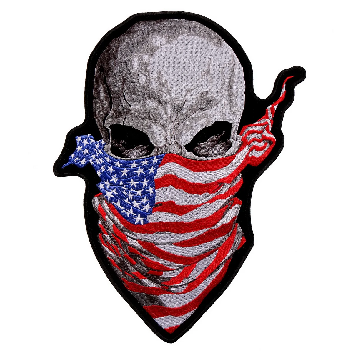 Verified Hot Leathers PPA9589 America Rising Skull 9 x 12 Patch Superior