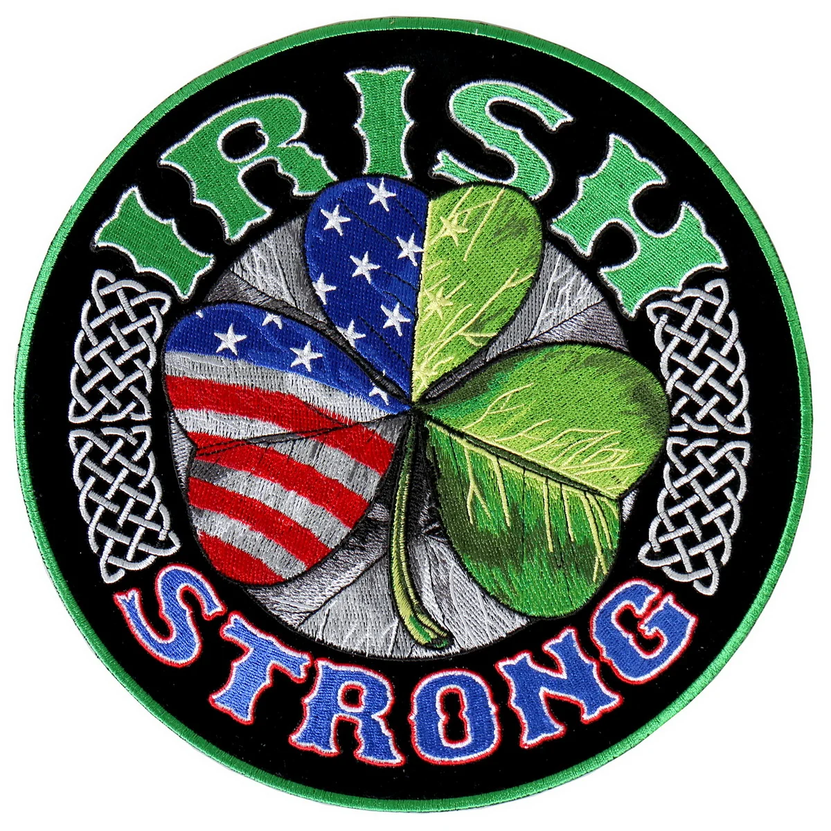 Selected Hot Leathers PPA8030 Irish Strong 4 X4 Patch Pure