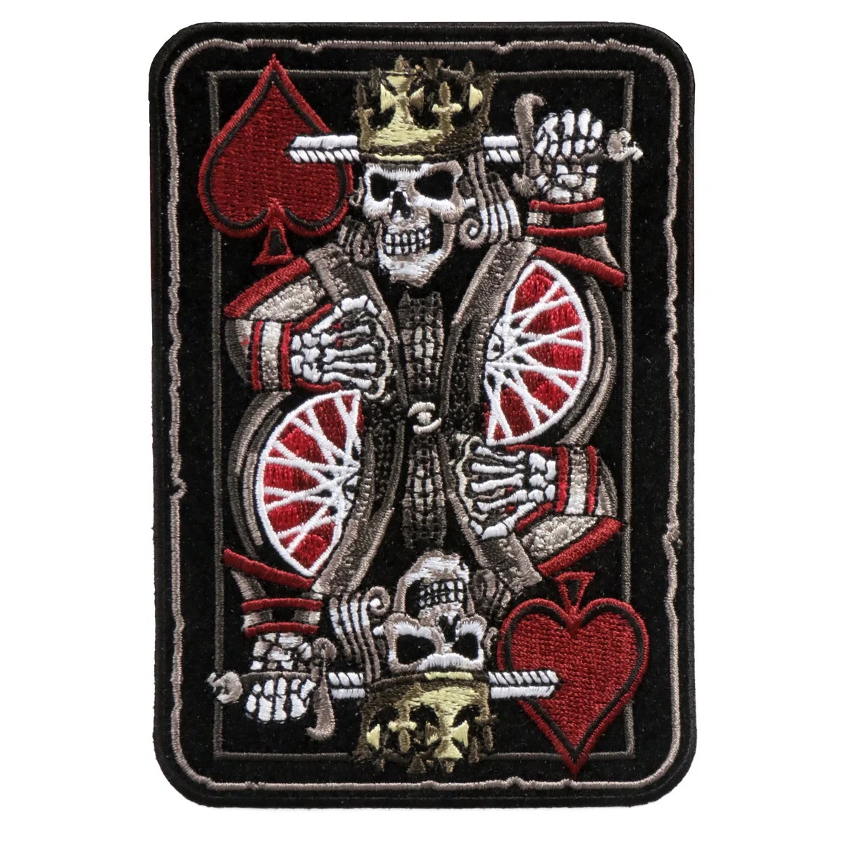Versatile Hot Leathers PPA7633 Suicide King 3.5 x 4 Patch Relaxed